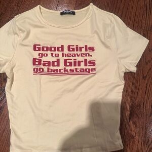 Dolls Kill Good Girls Go to Heaven Graphic Tee NWOT